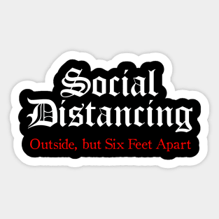 Social Distancing Sticker